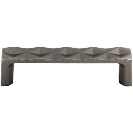 Top Knobs Quilted 3-3/4 Inch Center to Center Handle Cabinet Pull from the Mercer Series Ash Gray