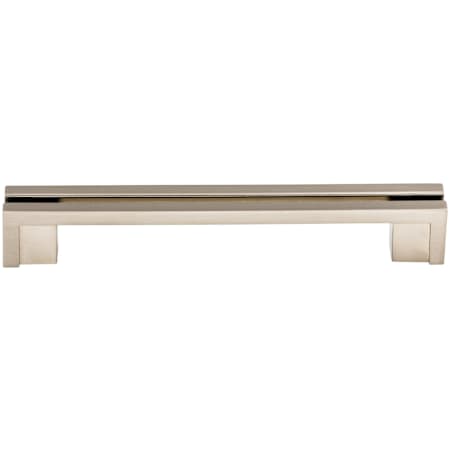 Top Knobs Flat 5 Inch Center to Center Handle Cabinet Pull from the Sanctuary Collection Brushed Satin Nickel