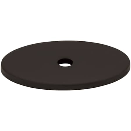 Top Knobs 1-1/2 Inch Medium Oval Cabinet Knob Backplate from the Sanctuary Series Flat Black