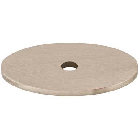 Top Knobs 1-1/2 Inch Medium Oval Cabinet Knob Backplate from the Sanctuary Series Brushed Satin Nickel