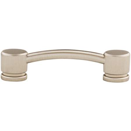 Top Knobs Oval 3-3/4 Inch Center to Center Handle Cabinet Pull from the Sanctuary Collection Brushed Satin Nickel