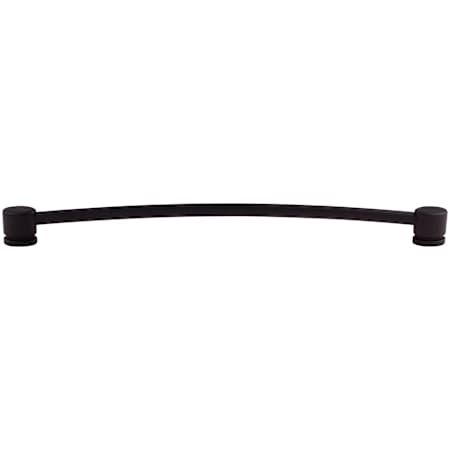 Top Knobs Oval 12 Inch Center to Center Handle Cabinet Pull from the Sanctuary Collection Flat Black