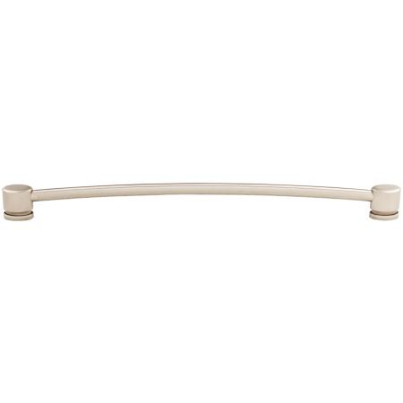 Top Knobs Oval 12 Inch Center to Center Handle Cabinet Pull from the Sanctuary Collection Brushed Satin Nickel