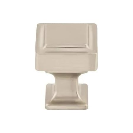Top Knobs Ascendra 1 Inch Square Cabinet Knob from the Transcend Collection Brushed Satin Nickel