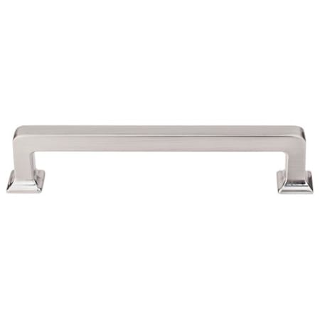 Top Knobs Ascendra 5-1/16 Inch (128 mm) Center to Center Handle Cabinet Pull from the Transcend Series - 10 Pack Brushed Satin Nickel