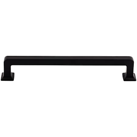 Top Knobs Ascendra 6-5/16 Inch Center to Center Handle Cabinet Pull from the Transcend Series Flat Black