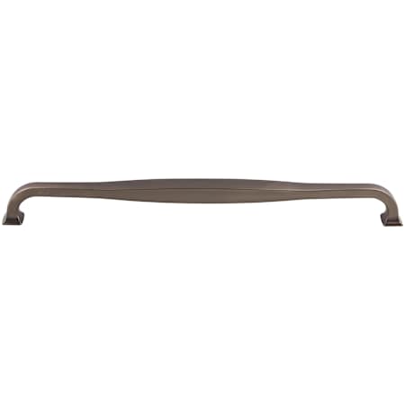 Top Knobs Contour 12 Inch Center to Center Handle Cabinet Pull from the Transcend Series Ash Gray