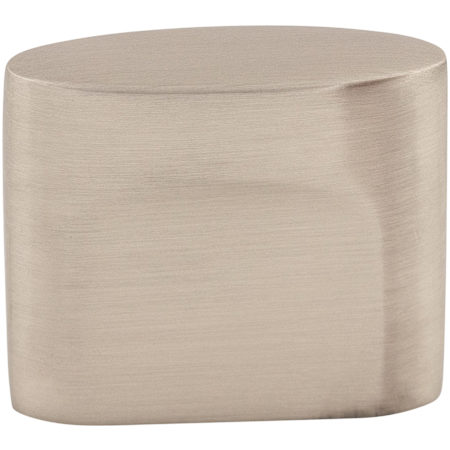 Top Knobs Oval 1-1/4 Inch Long Finger Cabinet Pull from the Sanctuary Collection Brushed Satin Nickel