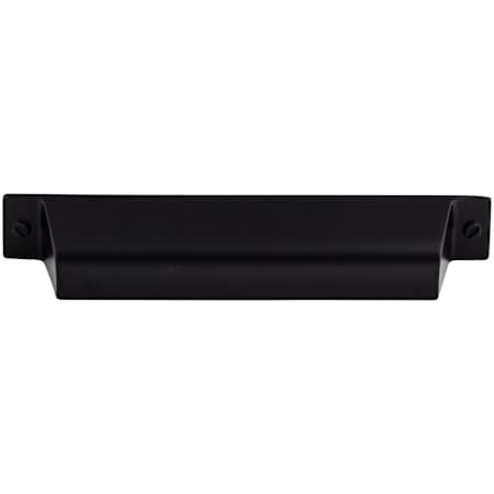 Top Knobs Channing 5 Inch Center to Center Cup Cabinet Pull from the Barrington Series Flat Black