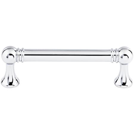 Top Knobs Kara 3-3/4 Inch Center to Center Handle Cabinet Pull from the Serene Series Polished Chrome