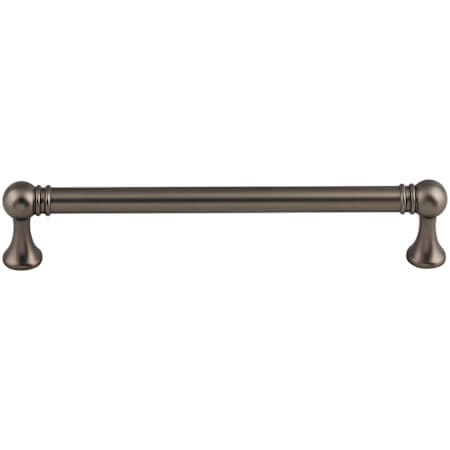 Top Knobs Kara 6-5/16 Inch Center to Center Handle Cabinet Pull from the Serene Series Ash Gray