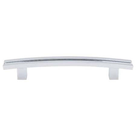 Top Knobs Inset Rail 5 Inch (128 mm) Center to Center Bar Cabinet Pull from the Sanctuary Series - 10 Pack Polished Chrome