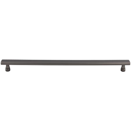 Top Knobs Devon 12 Inch Center to Center Bar Cabinet Pull Ash Gray