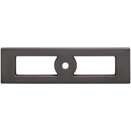 Top Knobs Hollin 3-3/4 Inch Center to Center Backplate for Cabinet Knobs from the Lynwood Series Ash Gray