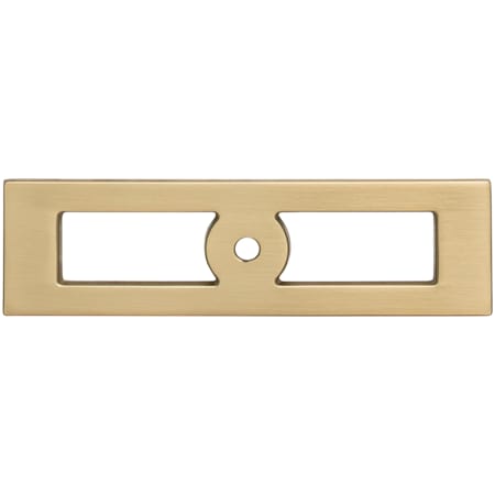 Top Knobs Hollin 3-3/4 Inch Center to Center Backplate for Cabinet Knobs from the Lynwood Series Honey Bronze