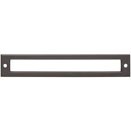 Top Knobs Hollin 6-5/16 Inch Center to Center Pull Backplate from the Lynwood Series Ash Gray