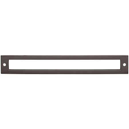 Top Knobs Hollin 7-9/16 Inch Center to Center Pull Backplate from the Lynwood Series Ash Gray