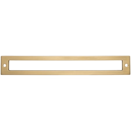Top Knobs Hollin 7-9/16 Inch Center to Center Pull Backplate from the Lynwood Series Honey Bronze