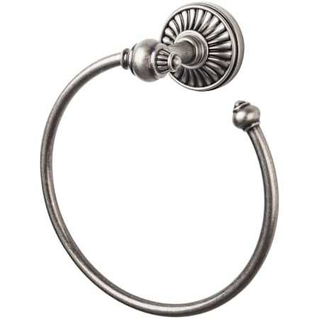 Top Knobs Tuscany Bath Towel Ring Antique Pewter