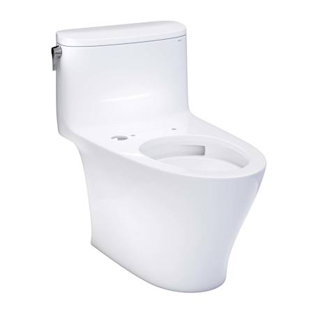 TOTO Nexus 1.28 GPF One Piece Elongated Chair Height Toilet with Tornado Flush Technology - Less Seat Cotton White