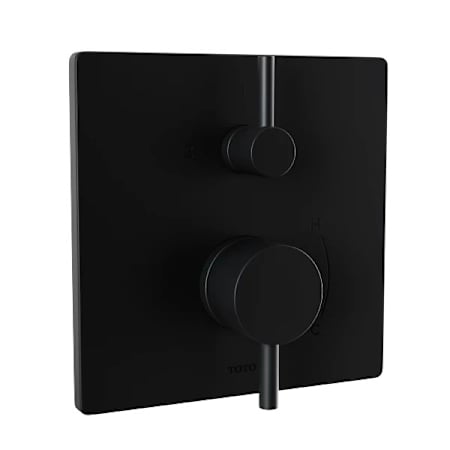 TOTO Pressure Balance Valve with Diverter Trim - Square Matte Black