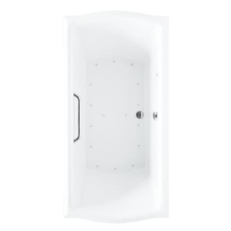 TOTO Clayton 71-5/8" Acrylic Air Bathtub for Deck Mounted or Drop-In Installation with Center Drain and Left Blower Cotton
