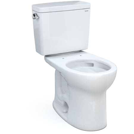 TOTO Drake 1.6 GPF Two Piece Round Chair Height Toilet with Left Hand Lever Cotton