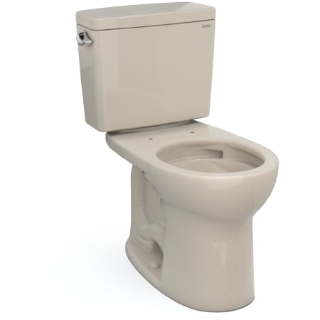 TOTO Drake 1.6 GPF Two Piece Round Chair Height Toilet with Left Hand Lever Bone