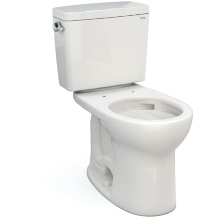 TOTO Drake 1.6 GPF Two Piece Round Chair Height Toilet with Left Hand Lever Colonial White
