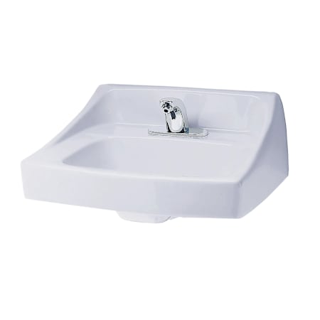 TOTO Single Hole Mount Commercial Wall-Hung 20-7/8" x 18" Lavatory with Back Splash Cotton