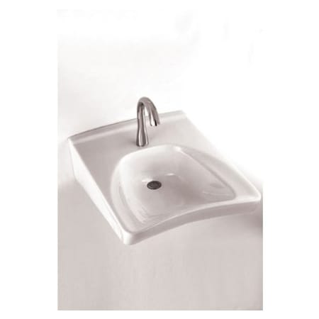 TOTO Reliance Commercial 20-1/2" Wall Mounted Bathroom Sink with Single Faucet Hole Drilled and Overflow Bone