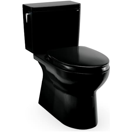 TOTO Glaston 1.28 GPF Two Piece Elongated Toilet with Left Hand Lever - Seat Included Ebony