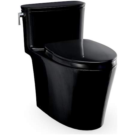 TOTO Aurora 1.0 GPF One Piece Elongated Toilet with Left Hand Lever - Seat Included Ebony