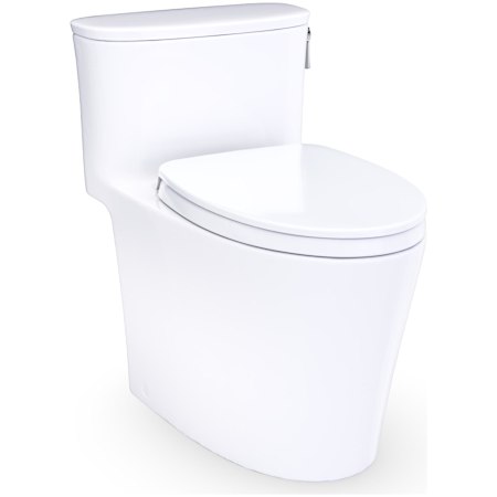 TOTO Aurora 1.0 GPF One Piece Elongated Toilet with Right Hand Lever - Seat Included Cotton White