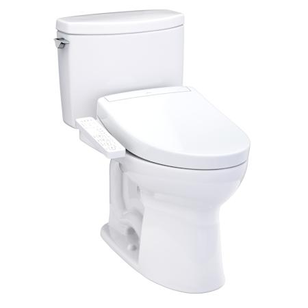 TOTO Washlet+ Drake II 1G Two-piece Elongated 1.0 GPF Toilet And Washlet+ S2 Bidet Seat Cotton
