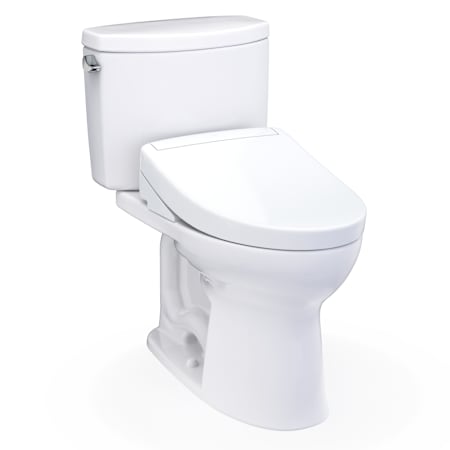 TOTO Washlet+ Drake II Two-piece Elongated 1.28 GPF Toilet And Washlet+ S5 Bidet Seat Cotton
