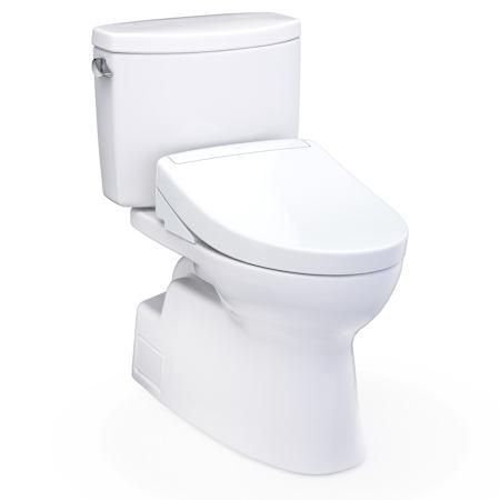 TOTO Washlet+ Vespin II Two-piece Elongated 1.28 GPF Toilet And Washlet+ S5 Bidet Seat Cotton