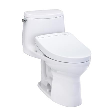 TOTO Washlet+ Ultramax II 1G One-piece Elongated 1.0 GPF Toilet And Washlet+ S5 Bidet Seat Cotton
