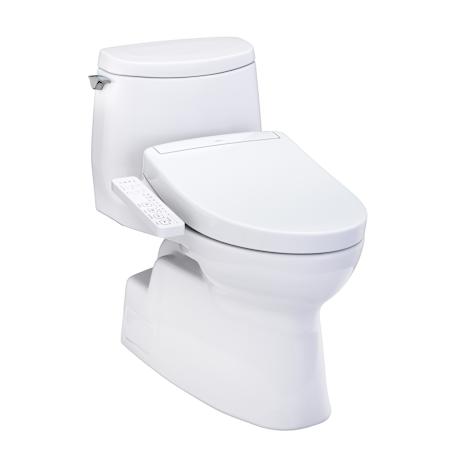 TOTO Washlet+ Carlyle II 1G One-piece Elongated 1.0 GPF Toilet And Washlet+ S2 Bidet Seat Cotton