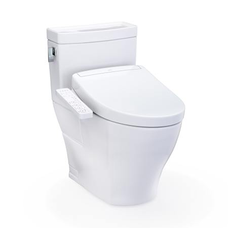 TOTO Washlet+ Legato One-piece Elongated 1.28 GPF Toilet And Washlet S2 Bidet Seat Cotton
