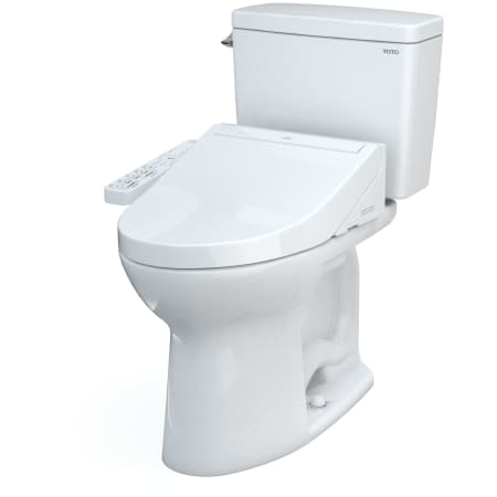 TOTO MW7763074CSG#01 Drake 1.6 GPF Two Piece Elongated Toilet with Left ...