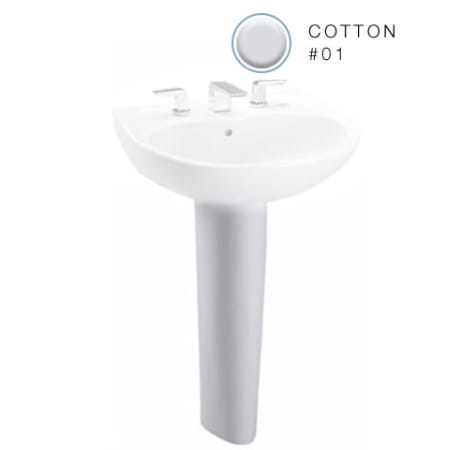 TOTO Vitreous China Lavatory Pedestal from the Ultimate Collection Cotton