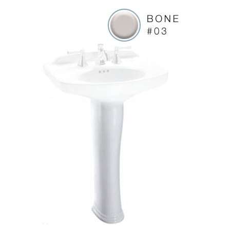 TOTO Dartmouth Pedestal Only Bone