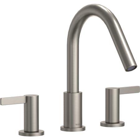 TOTO GF Double Handle Deck Mounted Roman Tub Filler Trim Brushed Nickel