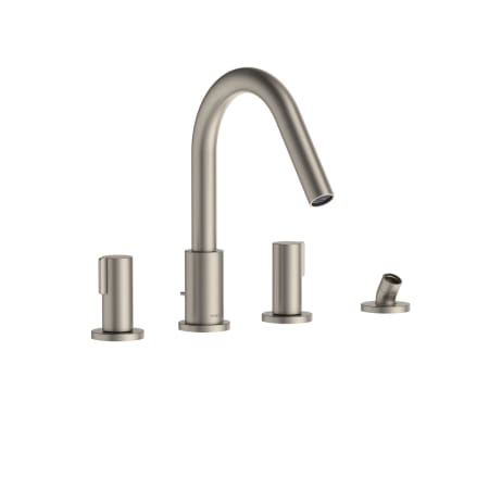 TOTO GF Deck Mounted Roman Tub Filler with Handshower Outlet Brushed Nickel