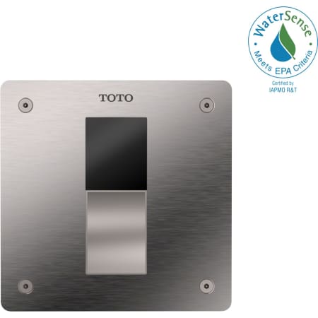 TOTO ECO POWER 1 GPF Electronic Wall Mounted Toilet Flushometer for 1-1/2" Rear Spud Stainless Steel