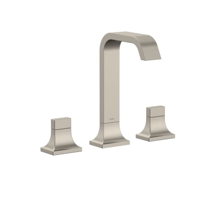 TOTO GC 1.2 GPM Widespread Bathroom Faucet with Pop-Up Drain Assembly Brushed Nickel