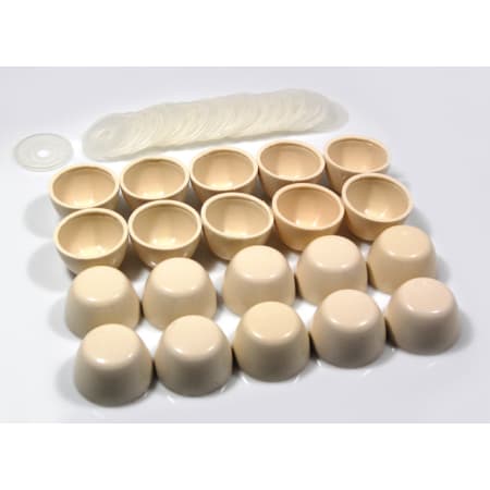 TOTO Bolt Cap Set (10 Caps and 10 Bases) Bone