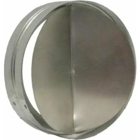 Trade-Wind Damper for 8 Inch Round Duct with Neoprene Seal and Spring Loaded Butterfly N/A