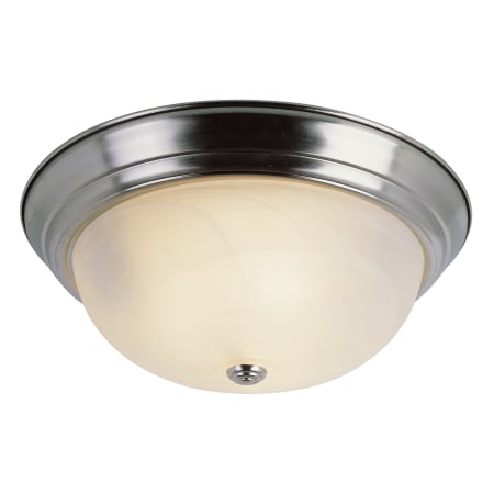 Trans Globe Lighting Three Light Down Lighting Flush Mount Ceiling Fixture Brushed Nickel